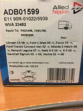 Load image into Gallery viewer, Allied Nippon Rear brake pads Ford Focus / C-max / transit connect ADB01599
